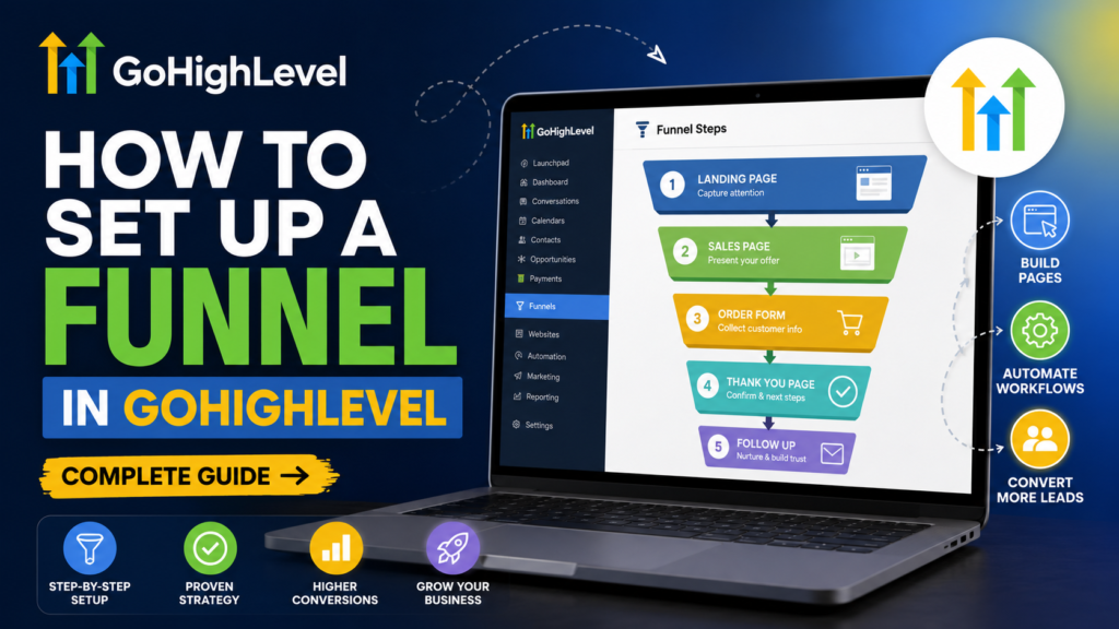 How to set up a funnel in GoHighLevel - Complete Guide